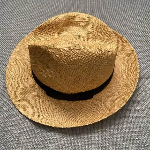 BCBGMaxAzria | Accessories | Bcbg Straw Fedora Hat | Poshmark display picture 3